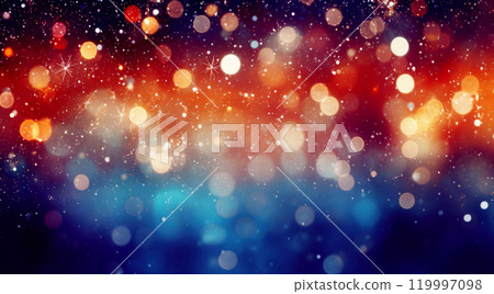 Christmas shiny bokeh in blue and red colors Christmas shiny bokeh in blue and red colors 119997098