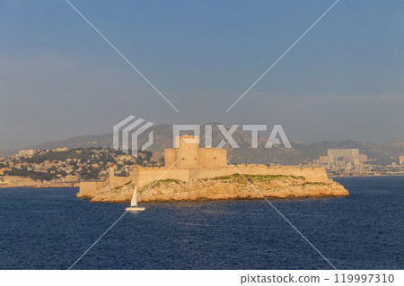 View of Chateau d'If (If castle), a former royal prison, in Marseille, France 119997310