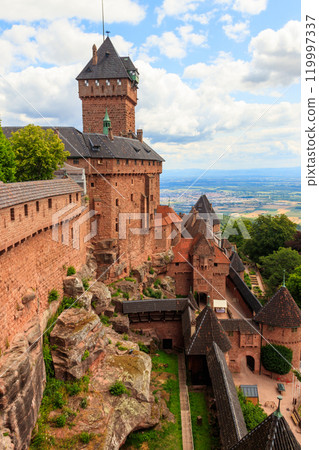 Chateau du Haut-Koenigsbourg in Alsace, France 119997337