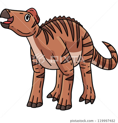 Dinosaur Edmontosaurus Cartoon Colored Clipart Dinosaur Edmontosaurus Cartoon Colored Clipart 119997482