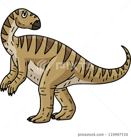Dinosaur Iguanodon Cartoon Colored Clipart Dinosaur Iguanodon Cartoon Colored Clipart 119997538