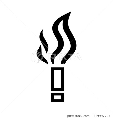 cigarette butt icon or modern line symbol.... - Stock Illustration  [119997725]