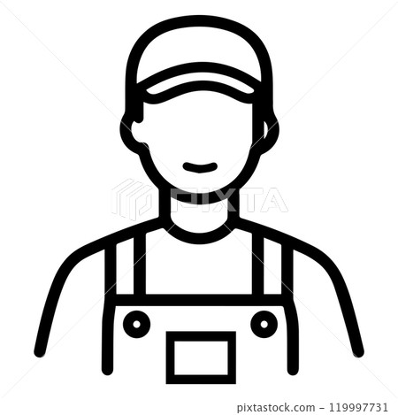 combine operator icon or modern line symbol. Vector line art and icon design with bold outline. Black and white Pixel Perfect minimalistic symbol isolated white background. Silhouette simple thin sign 119997731