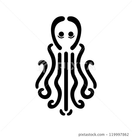 spirit icon or modern line symbol. Vector line art and icon design with bold outline. Black and white Pixel Perfect minimalistic symbol isolated white background. Silhouette simple thin sign 119997862