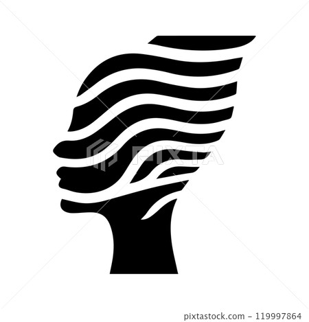 spirit icon or modern line symbol. Vector line art and icon design with bold outline. Black and white Pixel Perfect minimalistic symbol isolated white background. Silhouette simple thin sign 119997864