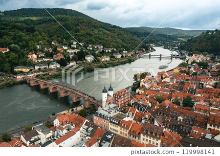Aerial View of Heidelberg, travel concept, Germany 119998141