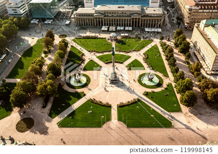 Schlossplatz in Stuttgart, Germany, travel landscape Schlossplatz in Stuttgart, Germany, travel landscape 119998145