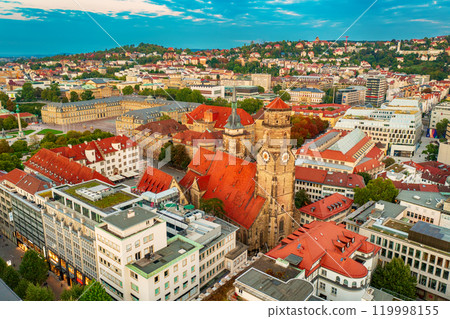 Stiftskirche church in Stuttgart, Germany, travel destination 119998155