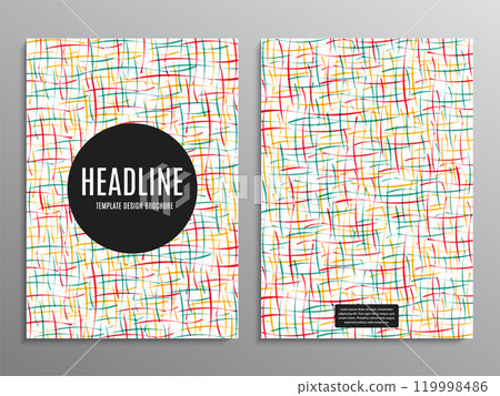 business brochure, template or layout design flyer in A4 size with abstract shapes on background. vector illustration business brochure, template or layout design flyer in A4 size with abstract shapes on background. vector illustration 119998486