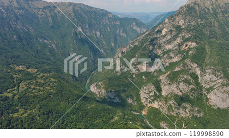 Tara River canyon and mountains 119998890