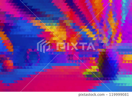 A colorful, abstract background with a lot of triangles 119999081