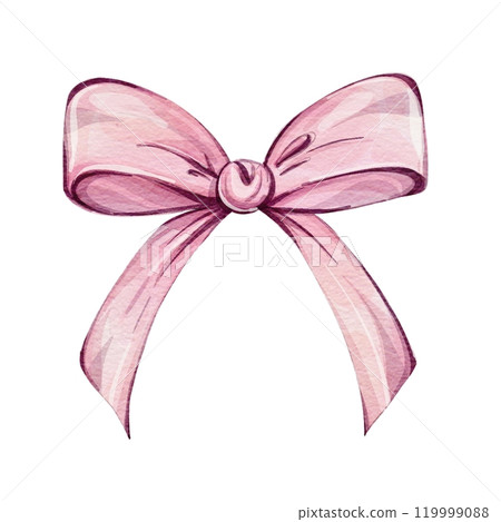 Beautiful Pink Ribbon Bow. Perfect for Gifts, Crafts, Parties, and Decorations, girl Beautiful Pink Ribbon Bow. Perfect for Gifts, Crafts, Parties, and Decorations, girl 119999088