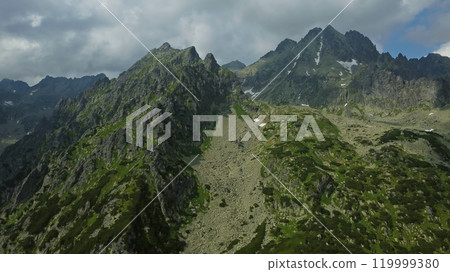 High Tatras mountains aerial view High Tatras mountains aerial view 119999380