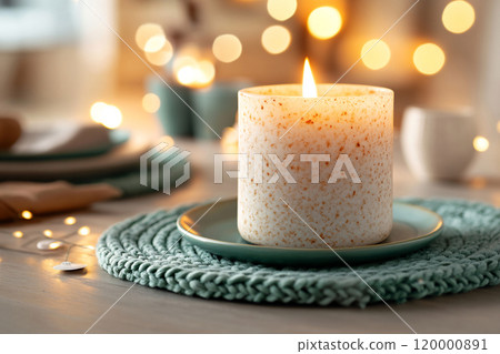 Candlelight creates a serene dining ambiance Candlelight creates a serene dining ambiance 120000891