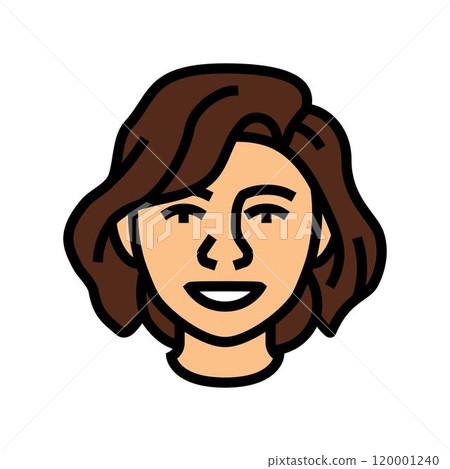joy woman expression color icon vector illustration 120001240