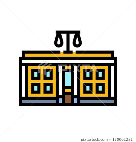 firm corporate law color icon vector illustration firm corporate law color icon vector illustration 120001281