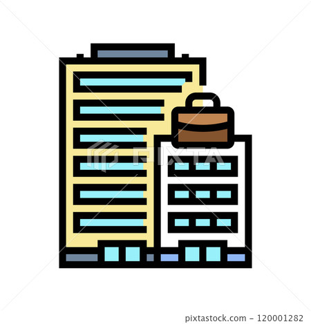 building corporate law color icon vector illustration building corporate law color icon vector illustration 120001282