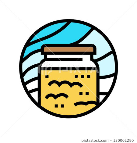 ghee ayurveda color icon vector illustration 120001290