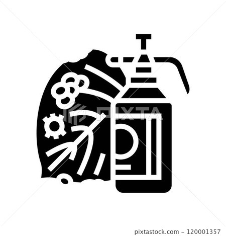 organic pest control garden maintenance glyph icon vector illustration organic pest control garden maintenance glyph icon vector illustration 120001357