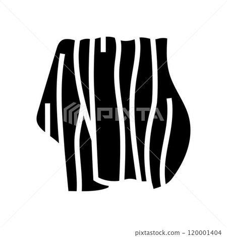 draping fabric dressmaking fashion glyph icon vector illustration draping fabric dressmaking fashion glyph icon vector illustration 120001404