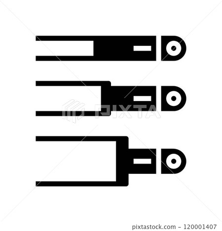 pleating tool dressmaking fashion glyph icon vector illustration pleating tool dressmaking fashion glyph icon vector illustration 120001407