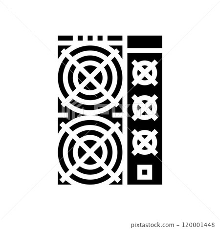 asic miner cryptocurrency mining glyph icon vector illustration asic miner cryptocurrency mining glyph icon vector illustration 120001448