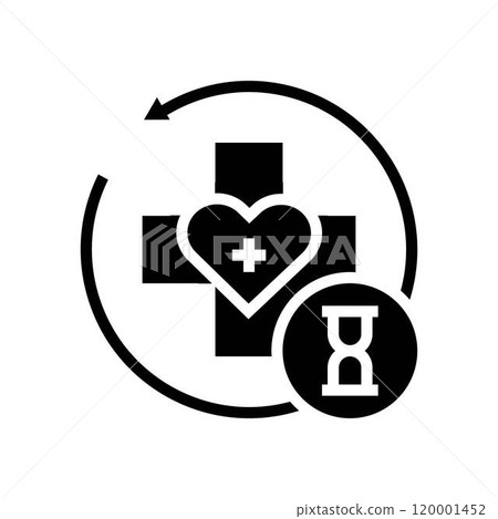 recovery cancer treatment glyph icon vector illustration recovery cancer treatment glyph icon vector illustration 120001452