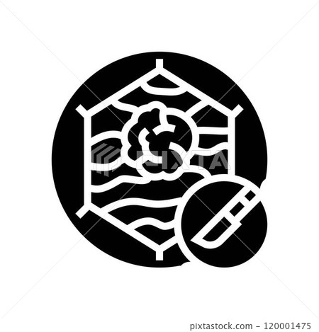 tumor removal cancer treatment glyph icon vector illustration tumor removal cancer treatment glyph icon vector illustration 120001475