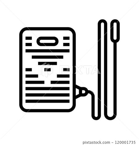 sewing foot pedal dressmaking fashion line icon vector illustration sewing foot pedal dressmaking fashion line icon vector illustration 120001735