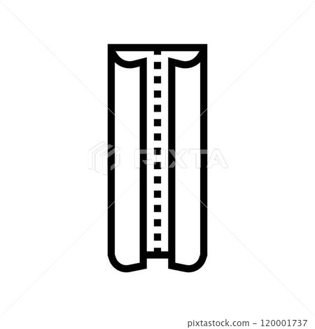 bias tape dressmaking fashion line icon vector illustration bias tape dressmaking fashion line icon vector illustration 120001737