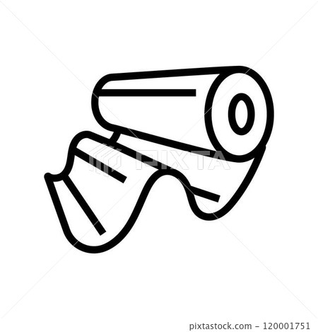 fabric rolls dressmaking fashion line icon vector illustration fabric rolls dressmaking fashion line icon vector illustration 120001751