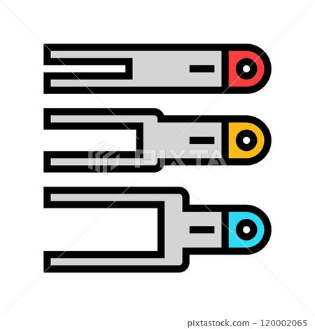 pleating tool dressmaking fashion color icon vector illustration pleating tool dressmaking fashion color icon vector illustration 120002065