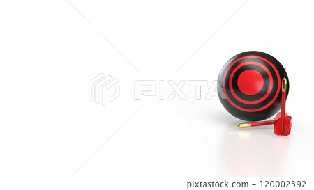 The red dart and target for Business concept 3d rendering. The red dart and target for Business concept 3d rendering. 120002392