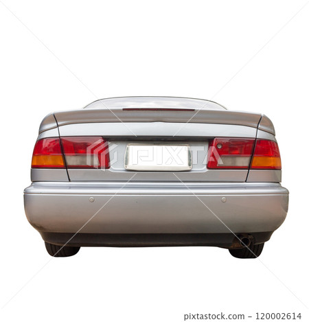 Car license plate isolated on white background front 120002614