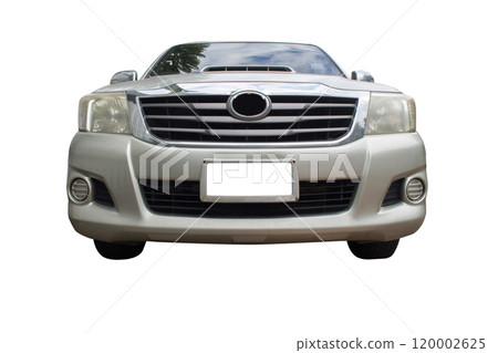 Car license plate isolated on white background front Car license plate isolated on white background front 120002625