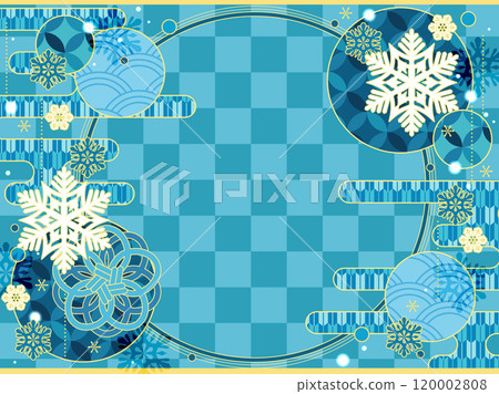 Cute winter Japanese style pattern 120002808