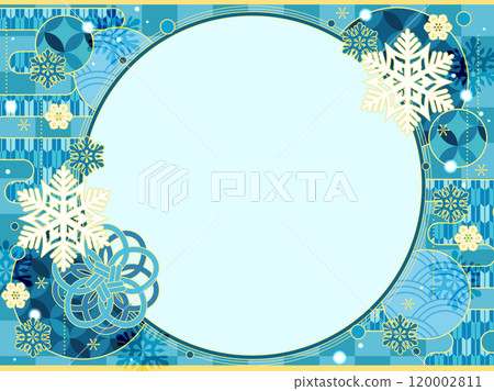 Cute winter Japanese style pattern Cute winter Japanese style pattern 120002811