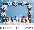 Snowman and snowflake 120002964