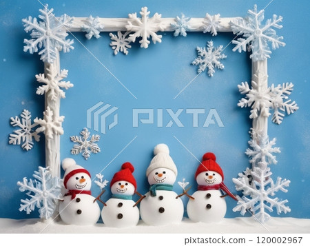 雪人背景框架 120002967