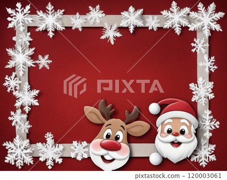 Rudolph the Red Nosed Reindeer and Santa Frame 120003061