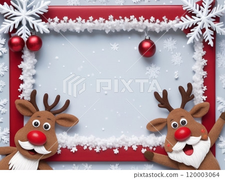 白雪與馴鹿框架圖 120003064