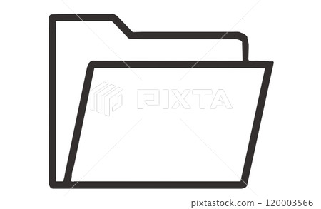 Simple folder icon - useful for organizing data and managing files 120003566