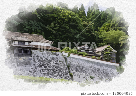 Watercolor style: Hirokane Residence, Fukiya Furusato Village, Takahashi City, Okayama Prefecture 120004055