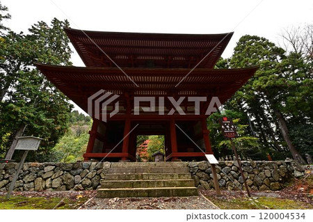 秋天的光明寺仁王門 120004534