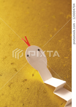 2025新年/蛇年紙藝白蛇 120004704