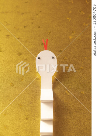 2025新年/蛇年紙藝白蛇 120004709