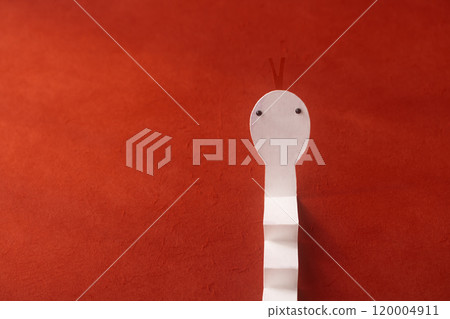 2025新年/蛇年紙藝白蛇 120004911