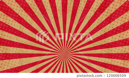 Watercolor polka dots with concentrated lines, red and gold Watercolor polka dots with concentrated lines, red and gold 120006509