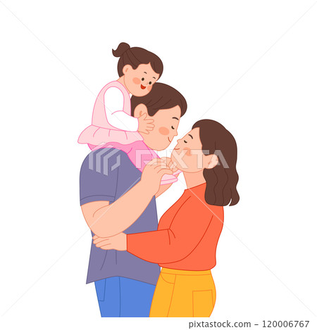 happy family of three 120006767