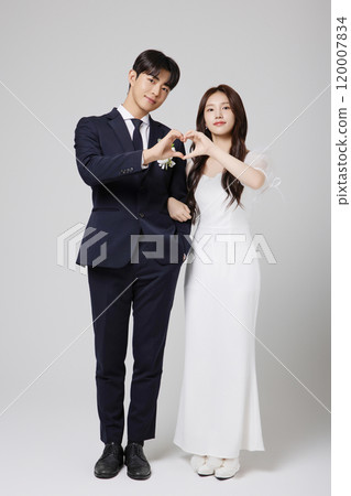 A beautiful couple in their 20s about to get married A beautiful couple in their 20s about to get married 120007834